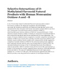 Selective Interactions of O-Methylated Flavonoid Natural Products with Human Monoamine Oxidase-A and –B.pdf.jpg