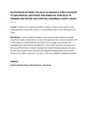 RELATIONSHIP BETWEEN THE DELAY IN MAKING A TIMELY DECISION TO SEEK MEDICAL ASSISTANCE AND PERINATAL MORTALITY IN LURAMBI AND BUTERE SUB.pdf.jpg