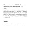 Thickness Dependence of Window Layer on CH3NH3PbI3.pdf.jpg