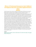 Efficacy of Professional Documents in Early Childhood Development Education Curriculum Implementation in Kenya.pdf.jpg