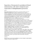 Ingestion of hemozoin by peripheral blood mononuclear cells alters temporal gene expression of ubiquitination processes.pdf.jpg