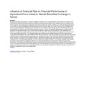 Influence of Financial Risk on Financial Performance of Agricultural Firms Listed on Nairobi Securities Exchange in Kenya.pdf.jpg