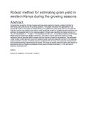 Robust method for estimating grain yield in western Kenya during the growing seasons.pdf.jpg