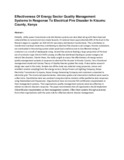 Effectiveness Of Energy Sector Quality Management Systems In Response To Electrical Fire Disaster In Kisumu County.pdf.jpg
