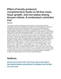 Effect of locally produced complementary foods on fat.pdf.jpg