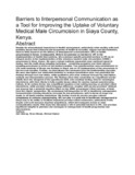 Barriers to Interpersonal Communication as a Tool for Improving the Uptake of Voluntary Medical Male Circumcision in Siaya County.pdf.jpg