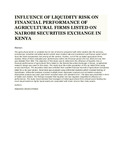 INFLUENCE OF LIQUIDITY RISK ON FINANCIAL PERFORMANCE OF AGRICULTURAL FIRMS LISTED ON NAIROBI SECURITIES EXCHANGE IN KENYA.pdf.jpg