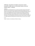 Challenges Associated with Incomplete Assessment of Stream Ecosystem Health and Land use Interaction Studies in East and Southern Africa.pdf.jpg