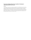 The extent of Adopting Climate Smart Agriculture Technologies in Addressing Household Food Security.pdf.jpg