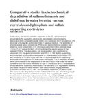 Comparative studies in electrochemical degradation of sulfamethoxazole and diclofenac in water by using various electrodes and phosphate and sulfate supporting electrolytes.pdf.jpg