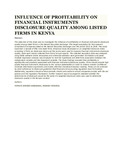INFLUENCE OF PROFITABILITY ON FINANCIAL INSTRUMENTS DISCLOSURE QUALITY AMONG LISTED FIRMS IN KENYA.pdf.jpg