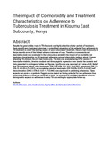 he impact of Co-morbidity and Treatment Characteristics on Adherence to Tuberculosis Treatment in Kisumu East Subcounty, Kenya.pdf.jpg