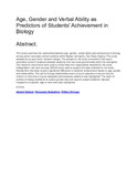 Age, Gender and Verbal Ability as Predictors of Students' Achievement in Biology.pdf.jpg