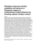 Rhizobium improves nutritive suitability and tolerance of Phaseolus vulgaris to Colletotrichum lindemuthianum by boosting organic nitrogen content.pdf.jpg