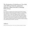 The Dissipation of Carbofuran in Two Soils with Different Pesticide Application Histories within Nzoia River Drainage Basin.pdf.jpg