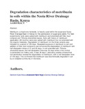 Degradation characteristics of metribuzin in soils within the Nzoia River Drainage Basin.pdf.jpg