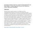 Circulating Interferon-Gamma Levels Are Associated with Low Body Weight in Newly Diagnosed Kenyan Non-Substance Using Tuberculosis Individuals.pdf.jpg