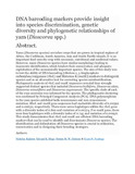 DNA barcoding markers provide insight into species discrimination.pdf.jpg