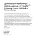 Abundance and Distribution of Malaria Vectors in Various Aquatic Habitats and Land Use Types in Kakamega County.pdf.jpg