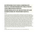 SUPPLIERS FOCUSED CORPORATE SOCIAL RESPONSIBILITY PRACTICES AND ORGANIZATIONAL PERFORMANCE OF SELECTED SUGAR COMPANIES IN WESTERN KENYA.pdf.jpg