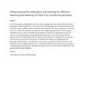 Enhancing teacher education and training for effective teaching and learning of French for vocational purposes.pdf.jpg